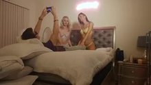 Behind the Scenes - Double Blowjob with Ginger Banks and Natalia Starr
