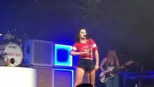 Charli XCX simulating sexual acts