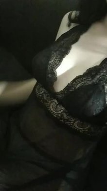 My boobs in a black lace <3