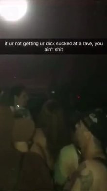 Getting your dick sucked at a rave