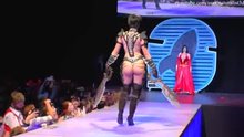 Oniksiya Sofinikum cosplaying as Shahdee on the runway