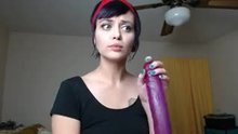 Cute woman practices, surprises herself with her incredible talent