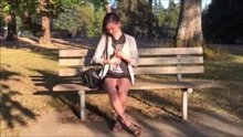 Flashing in a park and blowjob in the woods