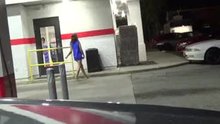 Bottomless at the gas station and pregnant