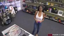 Brittney White at the pawn shop