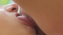 Close up pussy licking