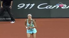 Julia Goerges playing tennis and her boobs are free