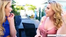 Khloe Kapri and Aubrey Sinclair take on a cock together