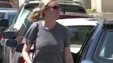 Kirsten Dunst very bouncy while walking