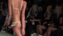 Bouncy big tits on the runway