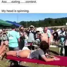 Butt Eating Contest