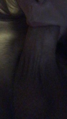 f m Getting his cock ready... anyone wanna help?