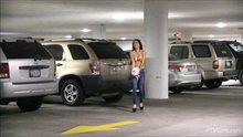 Megan Salinas in parking garage