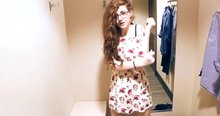 Cute redhead fucked in the fitting room