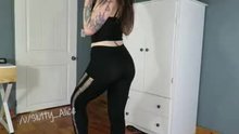 whoops there's a run in the butt of my leggings